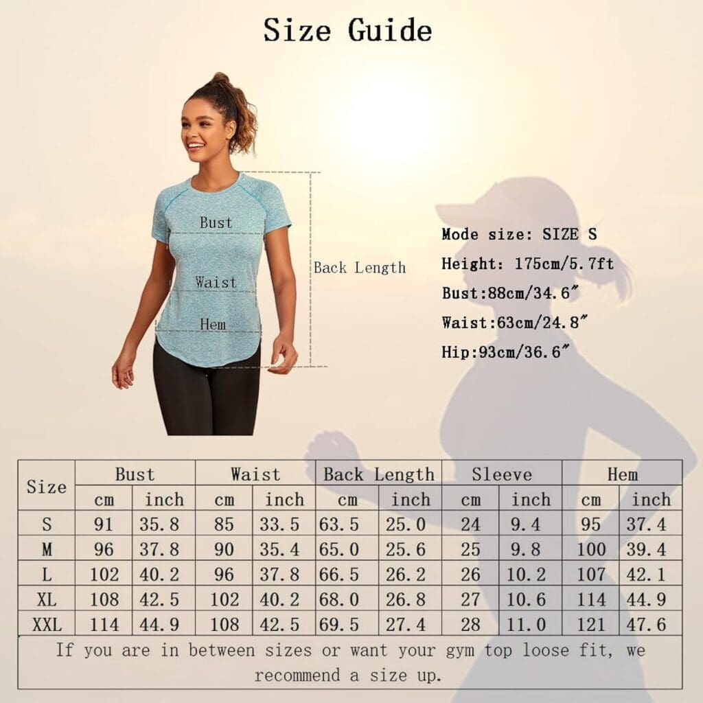 Jlowesun Womens Gym Shirts, Short Sleeve Lightweight Moisture Wicking Quick Dry Back Mesh Loose Fit Sports Tops for Ladies Jlowesun Womens Gym Shirts, Short Sleeve Lightweight Moisture Wicking Quick Dry Back Mesh Loose Fit Sports Tops for Ladies